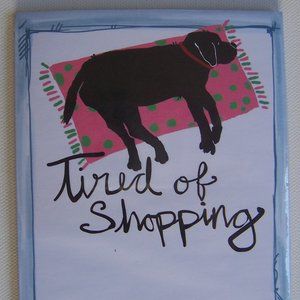 HATLEY "Tired of Shopping" Magnetic Notepad (NEW)